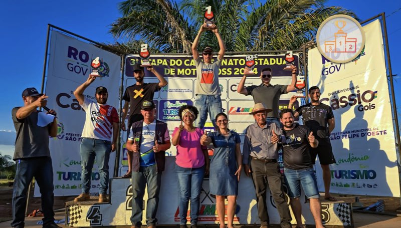 RESULTADOS: RONDONIENSE DE MOTOCROSS – 3ª Etapa – São Felipe D’Oeste